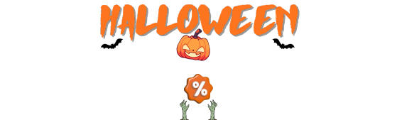 Descontos assustadores de halloween Promoção de Halloween