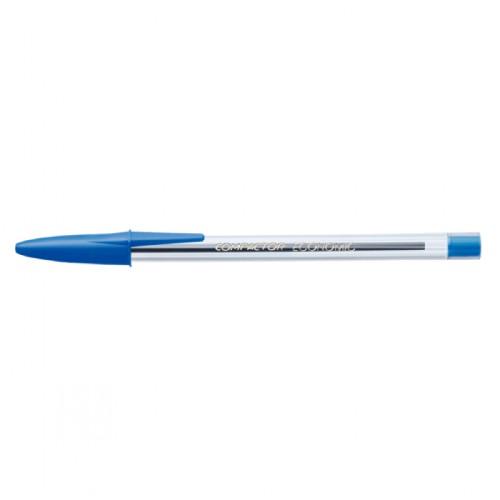 caneta azul eferografica compactor 1.0mm