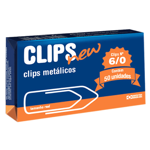 Clips 6/0 com 50 UND Galvanizado - Clips New