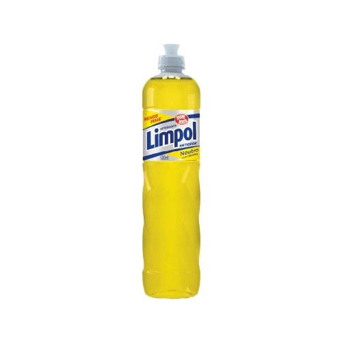 detergente lava louça neutro 500ml limpol