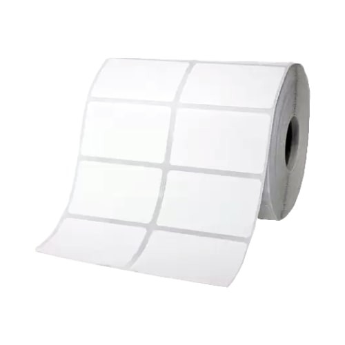 Etiqueta Couchê Branca 2 Colunas 50mm x 50mm Tubete 1 Com 40m