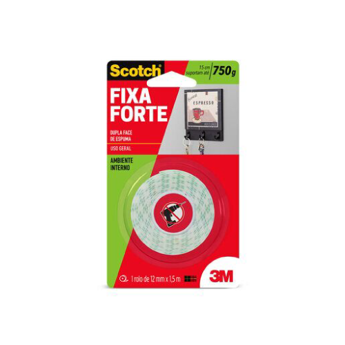 Fita Dupla Face 12x1,5 Espuma Scotch - 3M
