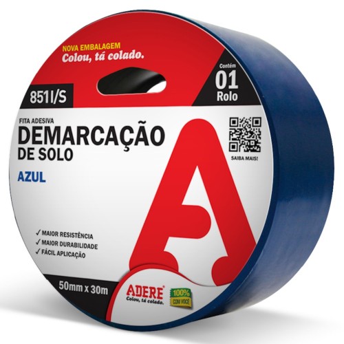 Fita para Demarcação de Solo Azul 50 x 30 - Adere