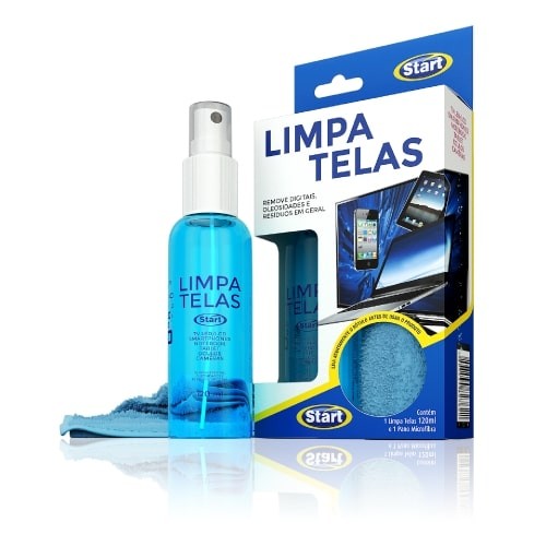 Limpa Telas Spray 120ml com Flanela - Start
