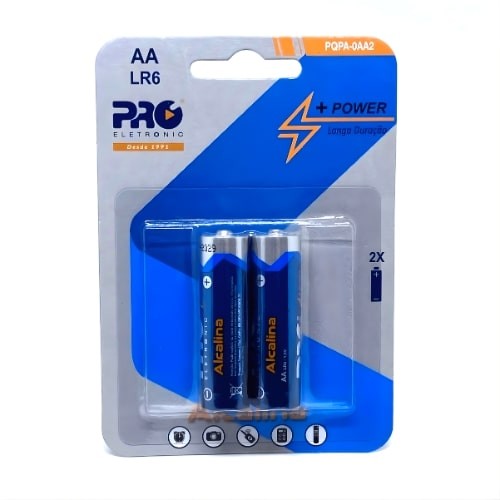 pilha alcalina aa 1.5v proeletronic