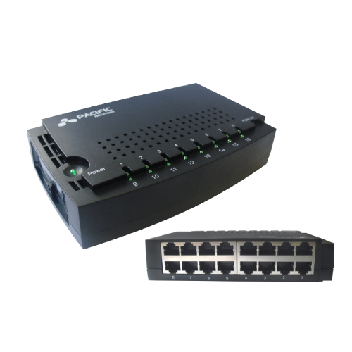 Switch 16-Portas 10/100Mbps Compact MUSW1600 - Pacific Network