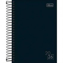 Agenda Tilibra Spice 2026 Espiral Preta - Tilibra