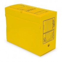Arquivo fácil amarelo semi-dobrado para identificação