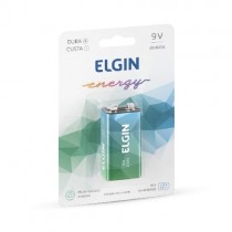 Bateria 9V Alcalina - Elgin