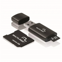 Cartão de Memória Classe 4 8GB + Adaptador + Pen drive Kit 3x1 MC058 - Multilaser