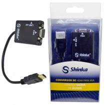 Conversor de HDMI Para VGA - Shinka