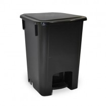 lixeira 15 litros preta com pedal e tampa mvcp15pt bralimpia