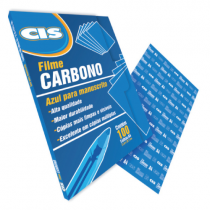 Papel Carbono Azul 100 Folhas - CIS