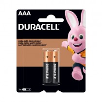 Pilha AAA 1.5V Alcalina Com 2 Unidades - Duracell