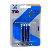 Pilha AAA 1.5V Alcalina Com 2 Unidades - Proeletronic