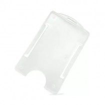 porta cracha vertical pvc rigido transparente leitoso com 100 unidades