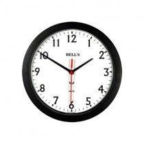 Relógio De Parede Redondo 21cm Números Preto - Bells