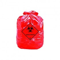 saco de lixo vermelho infectante
