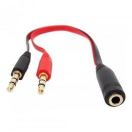 Adaptador para Headset 2 P2 Macho para P3 Fêmea - MD9
