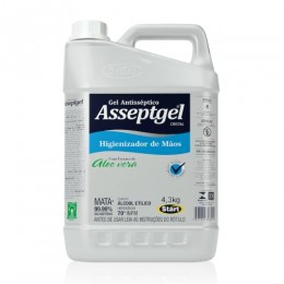 Álcool em Gel 70% 5 Litros / 4,3Kg - Asseptgel