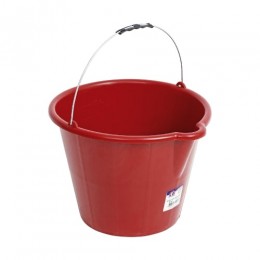 Balde Plástico 12 Litros Vermelho