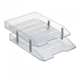 Bandeja Acrílico 02 Andares Móvel Cristal - Novacril / Faça Fácil