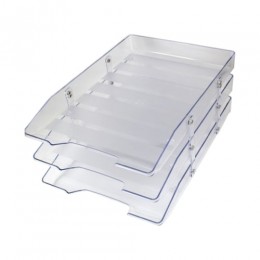 Bandeja Acrílico 03 Andares Móvel Cristal - Novacril / Faça Fácil