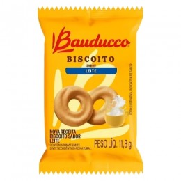 Biscoito Amanteigado Leite 11,8g 400 Saches - Bauducco