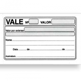 Bloco Vale sem Canhoto - Griffe