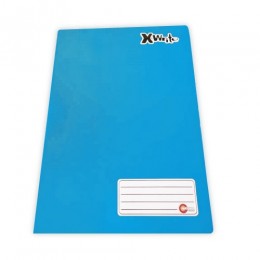 Caderno Brochurão Universitário Capa Dura Costurado X-Write 96 Folhas Azul - Máxima