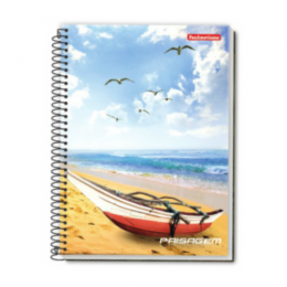 Caderno Espiral 1/4 Capa Dura 200 Folhas