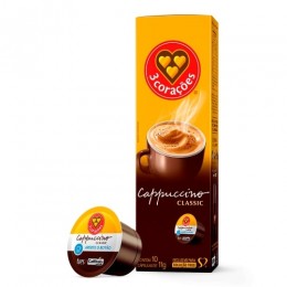 Capsula Café Cappuccino 10 Unidades 11grs Tres - 3 Coracoes