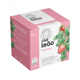 Chá Morango com 10 Saches - Leão