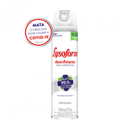 Desinfetante Bactericida 360ml Aerossol original - Lysoform
