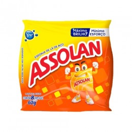Esponja de Aço com 8 unidades - Assolan