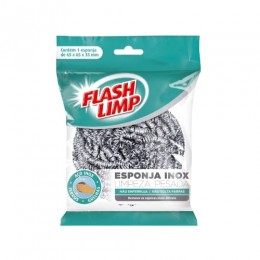 Esponja de Inox Redonda - Flash Limp
