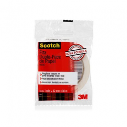 Fita Dupla Face 12x30 Scotch - 3M
