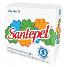 Guardanapo 33x30 Folha Simples Com 50 Unidades - Santepel