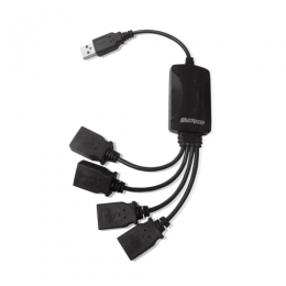 Hub 4 Portas Slim 2.0 Preto AC042 - Multilaser