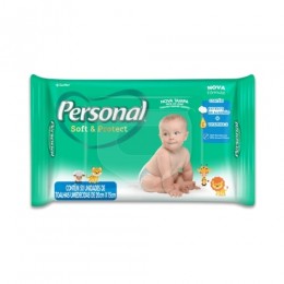 Lenço Umedecido 20x15 Soft & Protect C/50 - Personal