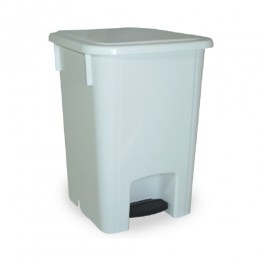 Lixeira Branca 15 Litros Com Pedal e Tampa CP15BR - Bralimpia