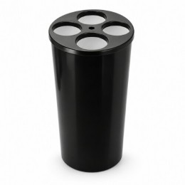Lixeira Coletora de Copos Descartáveis 180/200 ml 4 Tubos Preta E15 JSN