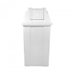 Lixeira Branca 25 Litros Basculante - JSN