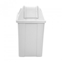 Lixeira Branca 60 Litros Basculante - JSN