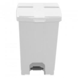 Lixeira Branca 60 Litros com Pedal e Tampa - JSN