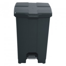 Lixeira Preta 60 Litros com Pedal e Tampa - JSN