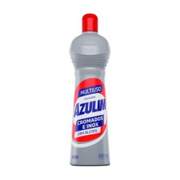 Multiuso Cromados E Inox Com Álcool 500 ml - Azulim
