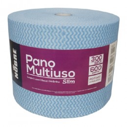 Pano Multiuso Tipo Perfex 20cm com 300M Azul 31186 - Nobre