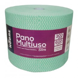 Pano Multiuso Tipo Perfex 20cm com 300M Verde 31530 - Nobre
