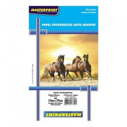 Papel Fotográfico A4 130g Adesivo Com 20 Folhas - Masterprint